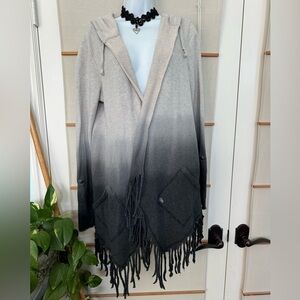 Billabong ombré fringe cardigan